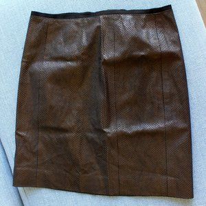 Etcetera leather skirt